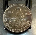 1984 Engelhard "The American Prospector" 1oz .999 Fine Silver Bullion