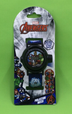 Marvel Avengers Projection Watch 10 images New in Bag Gift for Boys 1P