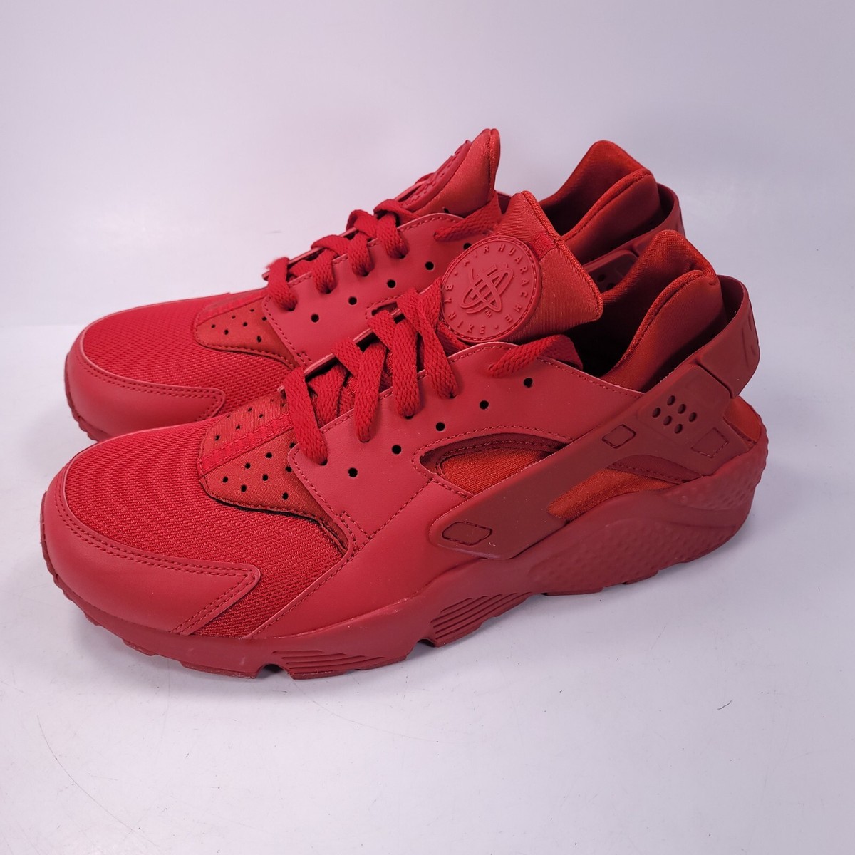 all red huarache shoes