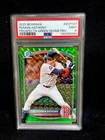 2025 BOWMAN CHROME ROMAN ANTHONY GREEN GEOMETRIC PSA GRADED MINT 9 RARE 30/99 🔥