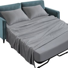 Sleeper Sofa Queen Sheets Set, 4 Piece Bed Sheets Set Up to 8" Deep Pockets, ...