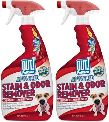 2PK ! Petcare Complete Oxy Pet Stain and Odor Remover, Oxy Orange Cleaner Spray,