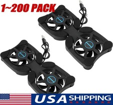 Dual USB Cooling Fan Pad Foldable Slim Fans Cooler Stand for Laptop Notebook Lot