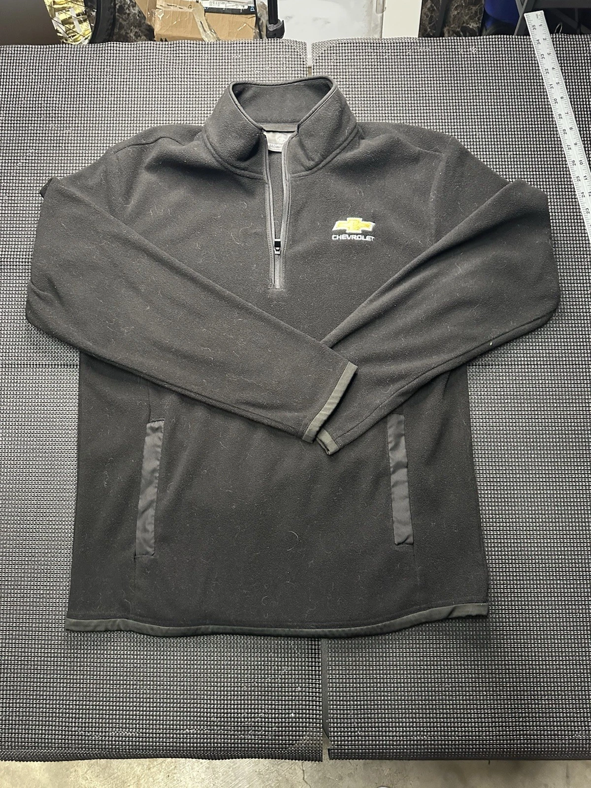 Stormtech Chevrolet 1/4 Zip Fleece Pullover Mens L Black Logo Jacket image 1
