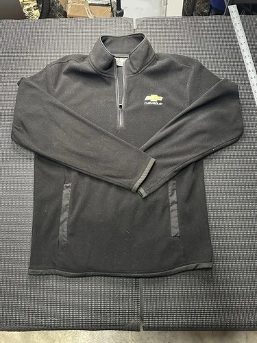 Stormtech Chevrolet 1/4 Zip Fleece Pullover Mens L Black Logo Jacket video thumbnail