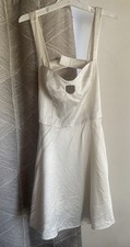 Reformation Mini Dress Women’s White Satin Backless Sz 4