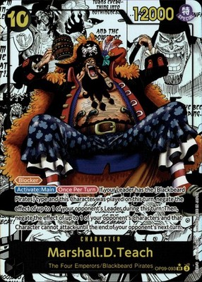 One Piece Emperors in the New World Marshall.D.Teach Manga OP09-093 NM english