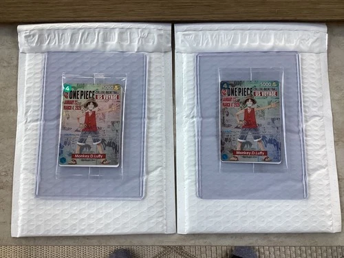 One Piece Monkey .D.Luffy US Voyage college promo Sealed (2 cards)