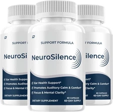 (3 Pack) NeuroSilence Supplement Capsules – Neuro Silence Natural Blend Memory