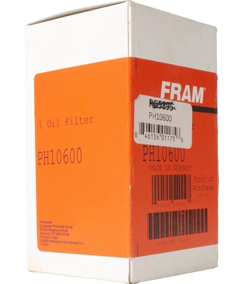 Filtro de aceite de repuesto FRAM para Volkswagen Tiguan 2009-2017 número de pieza PH10600 Foto 4 de 4