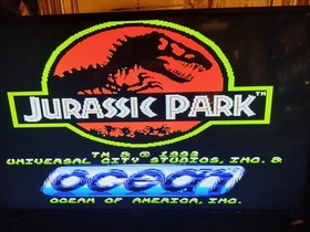 Jurassic Park Nintendo NES Game Cartridge Tested 