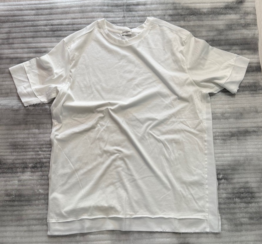 T shirt uomo bianca Yves Saint Laurent taglia 2XL