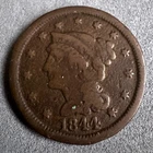 Photo of a 1844-P Large Cent from an eBay listing that sold on Jul 18, 2026