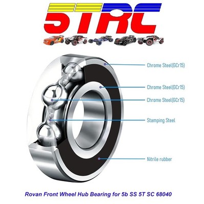 Rovan Front Wheel Hub Bearing for 5b SS 5T SC 68040 Deep Groove