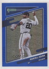 2021 Panini Donruss Holo Blue Marcell Ozuna #64 9h3