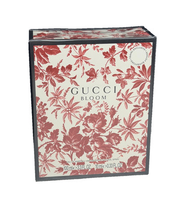 Gucci Bloom Eau De Parfum Spray 2 pieces Gift Set 3.3 oz 0.33 oz New In Box