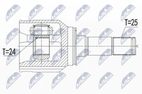 NTY Antriebswelle NPW-FT-050