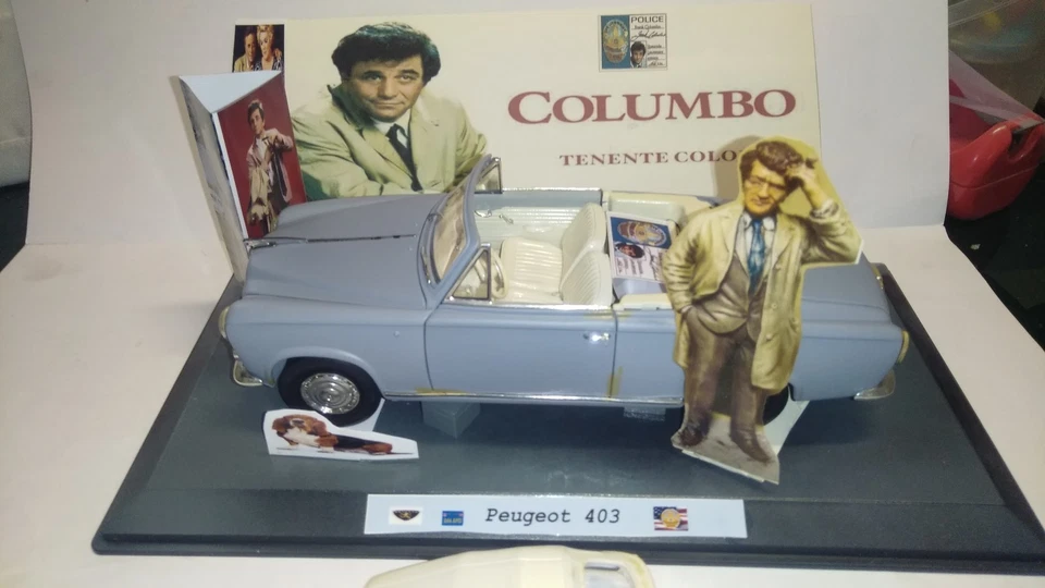 Tenente Colombo Columbo Peugeot 403   1/18 code3 TV cabrio capote chiusa - Immagine 2 di 4