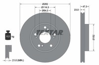 Textar Bremsscheiben Textar Ø 282Mm InnenbelüFtet FüR Honda 92128400