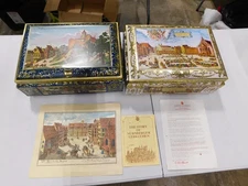 Otto Schmidt large tin decorated box for cookies Lebkuchen Germany 4 styles