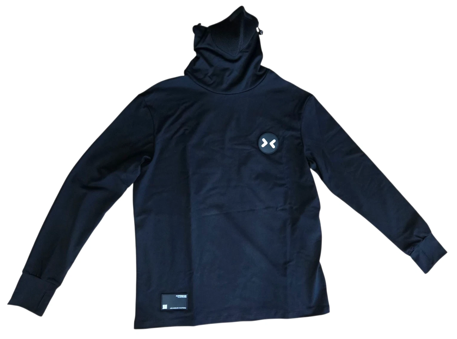 Xupermask Xupergear by will.i.am Long Sleeve shirt w/ built in mask - Size L/XL