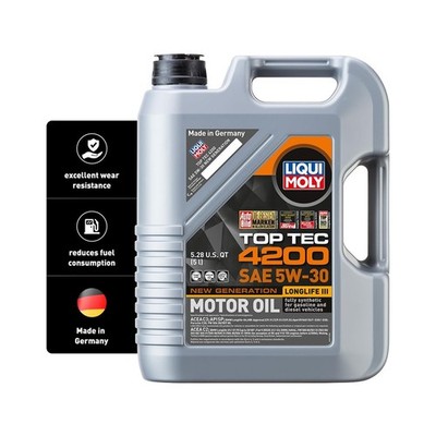 LIQUI MOLY Top Tec 4200 SAE 5W-30 New Generation | 5 L | Fully synthetic engi...