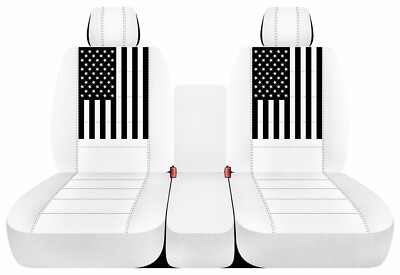 Fits 2005-2011 Dodge Dakota truck 40-20-40 Front Set Solid Colors American Flag