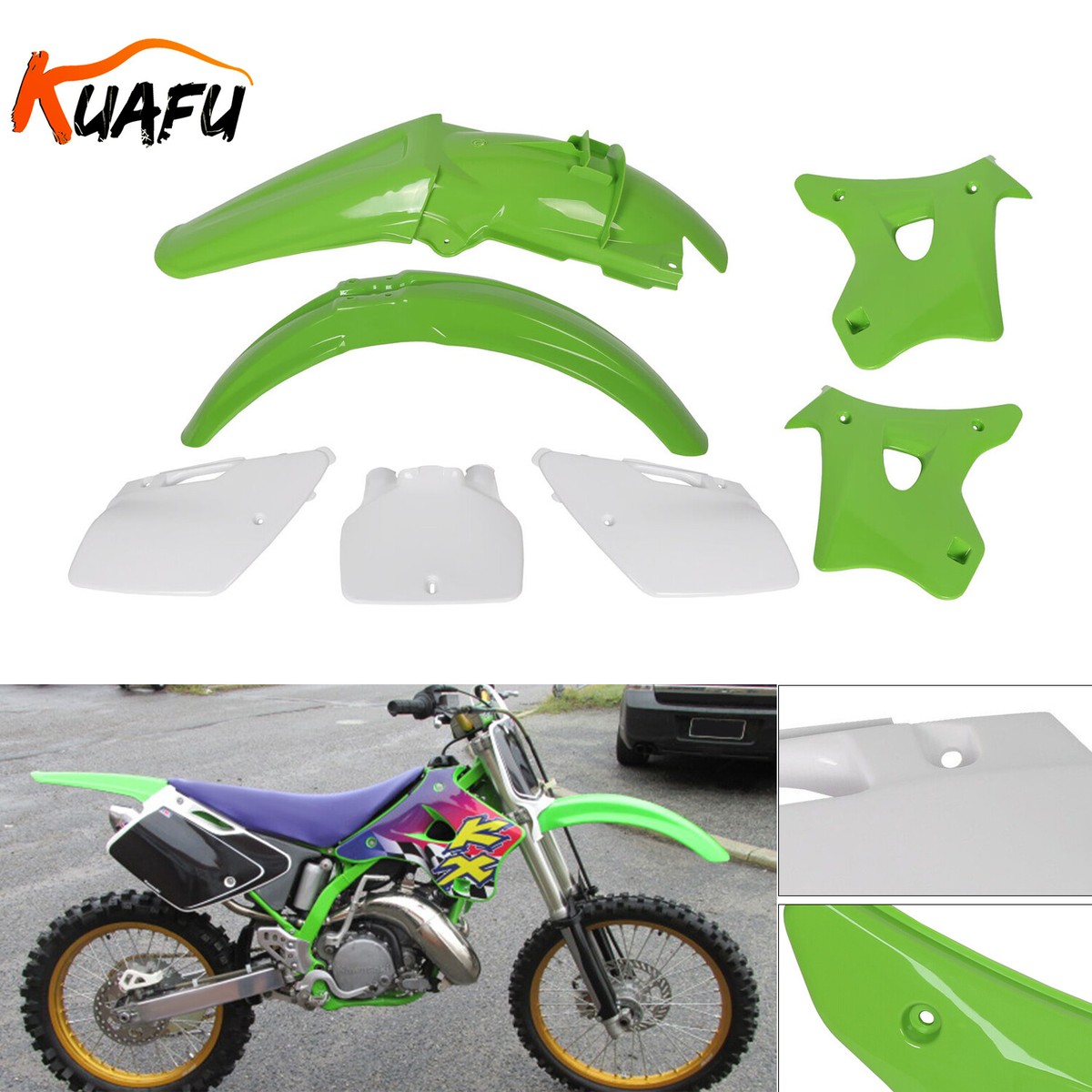 Y.Kになります Plastic Kit Fairing Replace Bodywork 7Pcs Set For KAWASAKI KX250