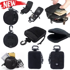 Tactical Small EDC Key Coin Holder Purse Pocket Wallet Waist Belt Mini Bag Pouch