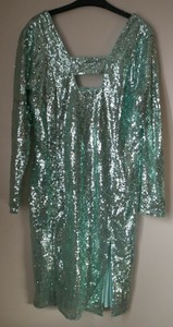 boohoo green sequin dress