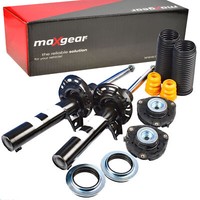 2X Maxgear StoßDäMpfer + Service-Kit + Domlager Vorne FüR Superb Golf 5 Passat