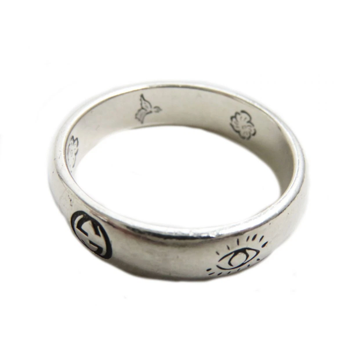 GUCCI Ring Blind for Love 5mm Silver 925 #60 US Size10 | eBay