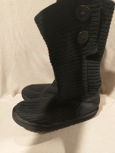 UGG Cardy II Wolle lässige Stiefel Kinder 6 passt Damen US7,5-8 #1017328K schwarz 170 $ - Bild 5 von 9