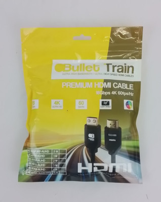 Bullet Train Premium HDMI Cable 18Gbps 4K 60 fps 3 meters #C1000