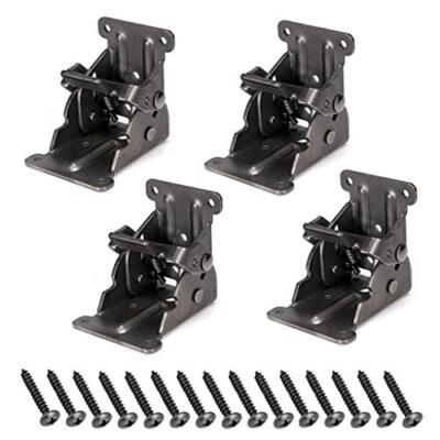 MDLUU Table Leg Folding Brackets, Foldable Hinge Hardware, Self- Lock 