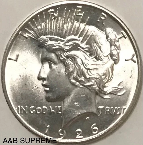 1926 D Peace Dollar From OBW Roll Estate Sale CHO-GEM BU Uncirculated 90% Silver