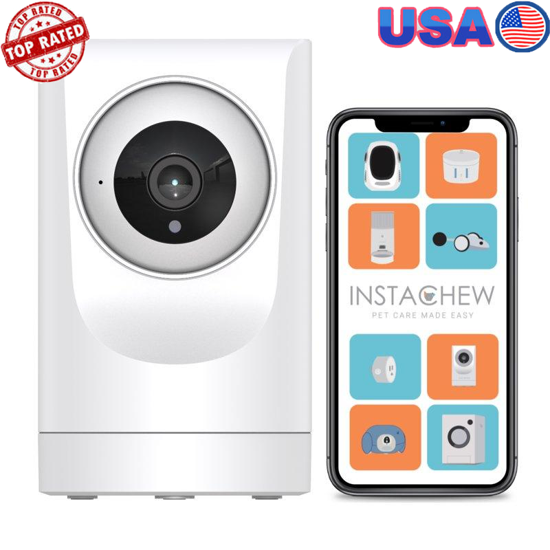 360° HD Wi-Fi Pet Camera Phone App 2-Way Audio Wireless Security Cat Dog New-image