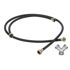 Universal 55 in. Steam Dryer Water Connector Hose Kit w/ Adapter & 12" Hose, USA