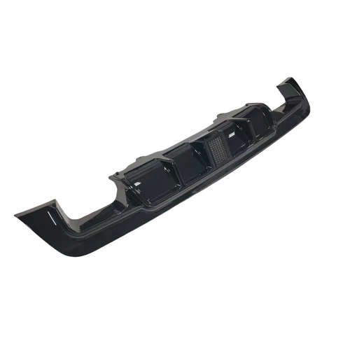 Kit de labio difusor parachoques trasero coche negro brillante con luz para BMW E60 E61 M Tech - Imagen 3 de 6