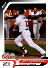 2018 Lansing Lugnuts Grandstand #4 Kacy Clemens Houston Texas TX Baseball Card