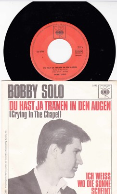 BOBBY SOLO * 1965 * ELVIS PRESLEY *dt. COVERVERSION* CRYING IN THE CHAPEL * RAR