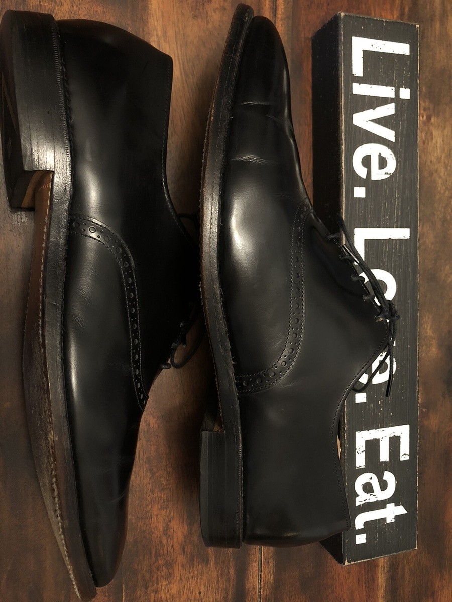 Allen Edmonds Danbury Black Leather Oxfords Brogue Men display picture 2