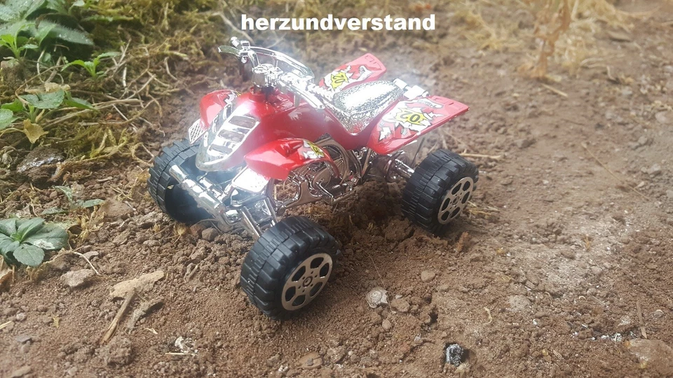 Quad Cross Spielzeug Kinder Kunststoff Bike r rot schwarz blau - Bild 4 von 4
