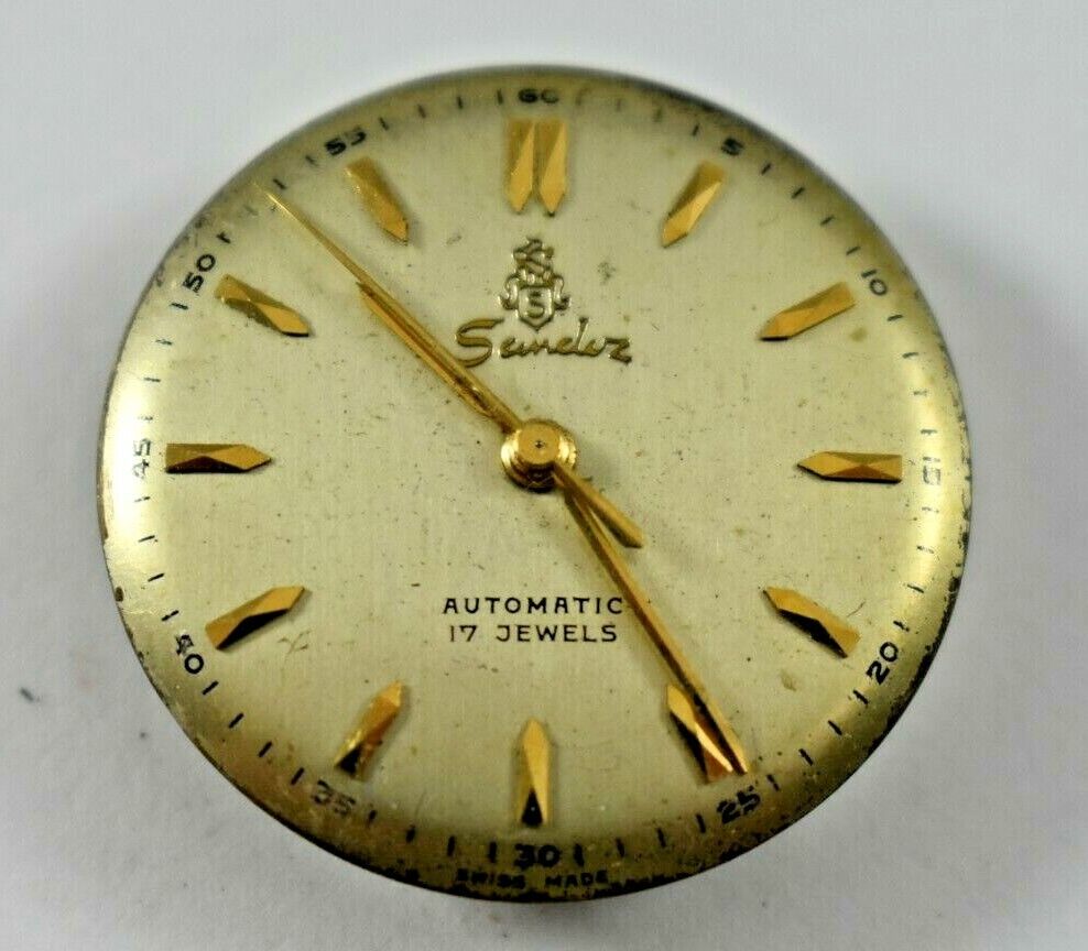 Vintage Sandoz Automatic 17J 1256 Wrist Watch Movement lot.e
