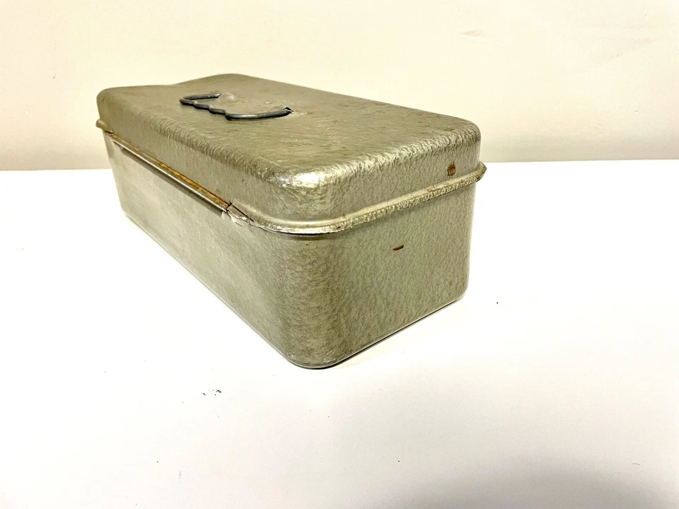 Caja de cerradura Excelsior 1964 vintage Stamford Conn caja de aparejos de metal sin llave Foto 3 de 4
