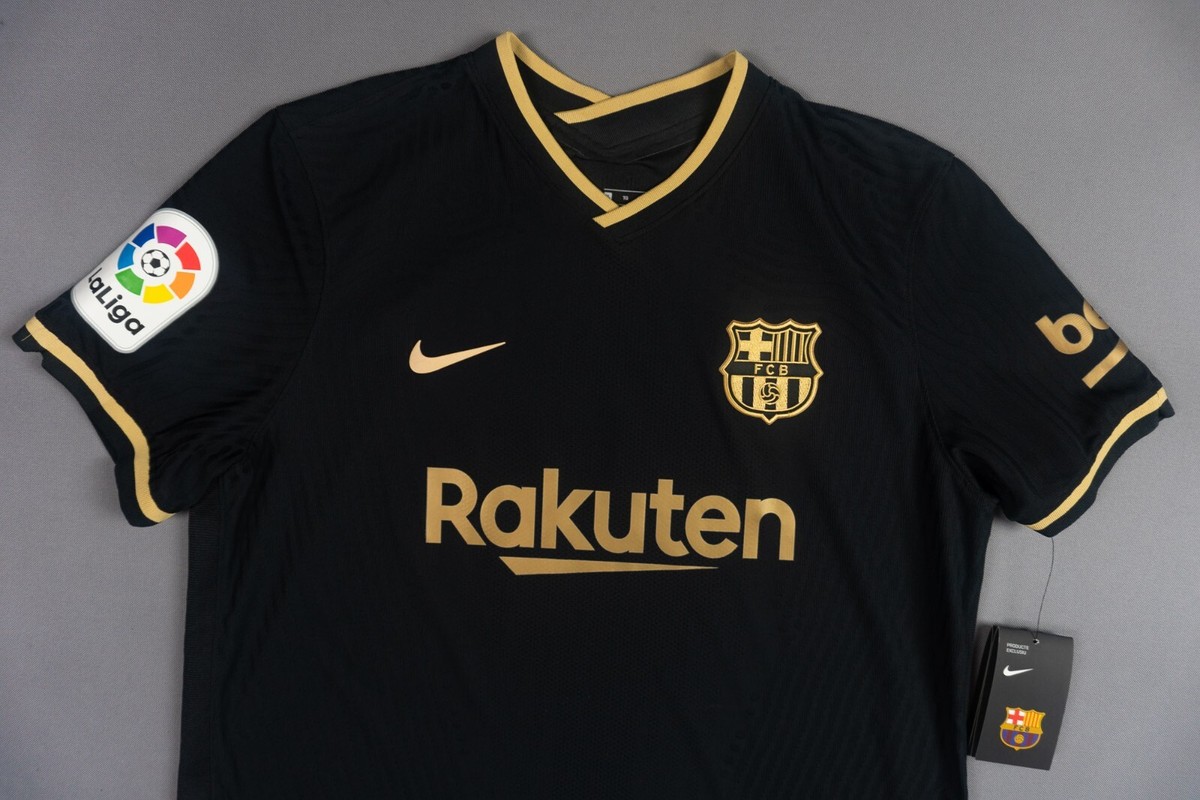 FC Barcelona 2020/2021 Leo Messi Black Away XL Vapor Jersey Kit