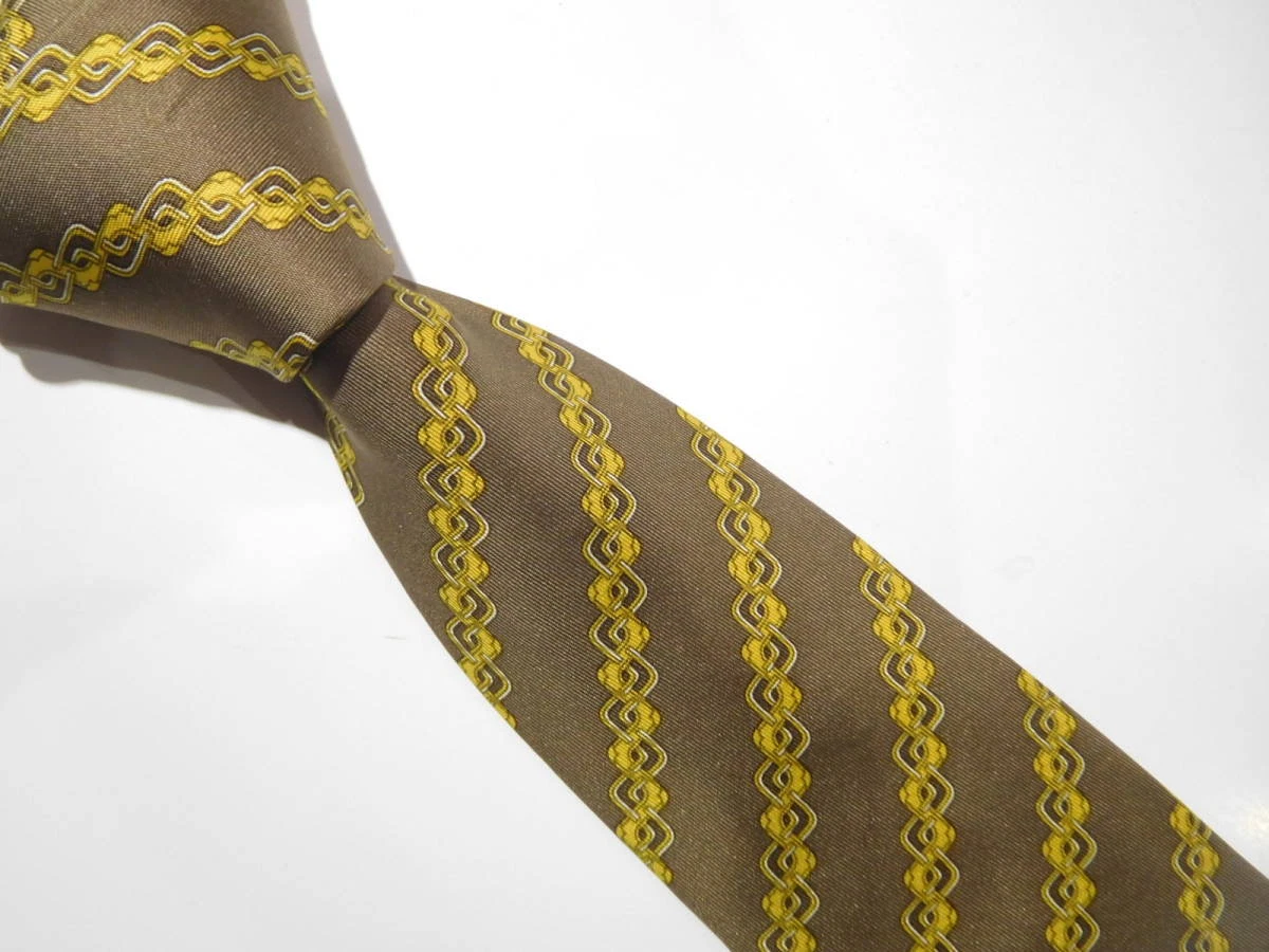 HERMÈS Cravatta uomo Hermes France vera seta cravatta abito classico lusso multicolore W899