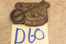 D60B VINTAGE BLUEGRASS BELT BUCKLE BANJO FIDDLE GUITAR