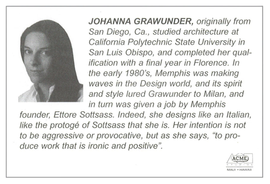 Broche esmaltado vintage ACME Studio “Red X” de la arquitecta JOHANNA GRAWUNDER - NUEVO Foto 4 de 4