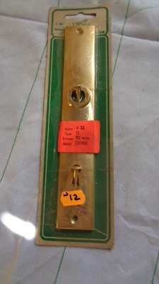 PLAQUE DE PROPRETEE + 2 VIS - S/BLISTER - CONTEMPORAIN - LAITON - 1970 - N°12 - Photo 1/2